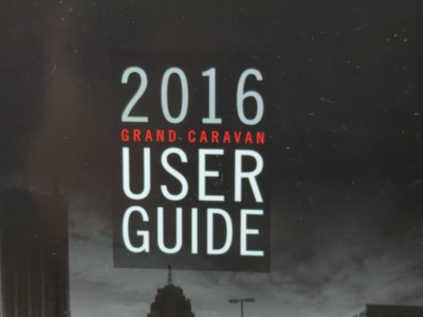 2016 Dodge Grand Caravan Owners Manual Book Guide P/N:16Y532-926-AA OEM Used Auto Parts - Oemusedautoparts1.com