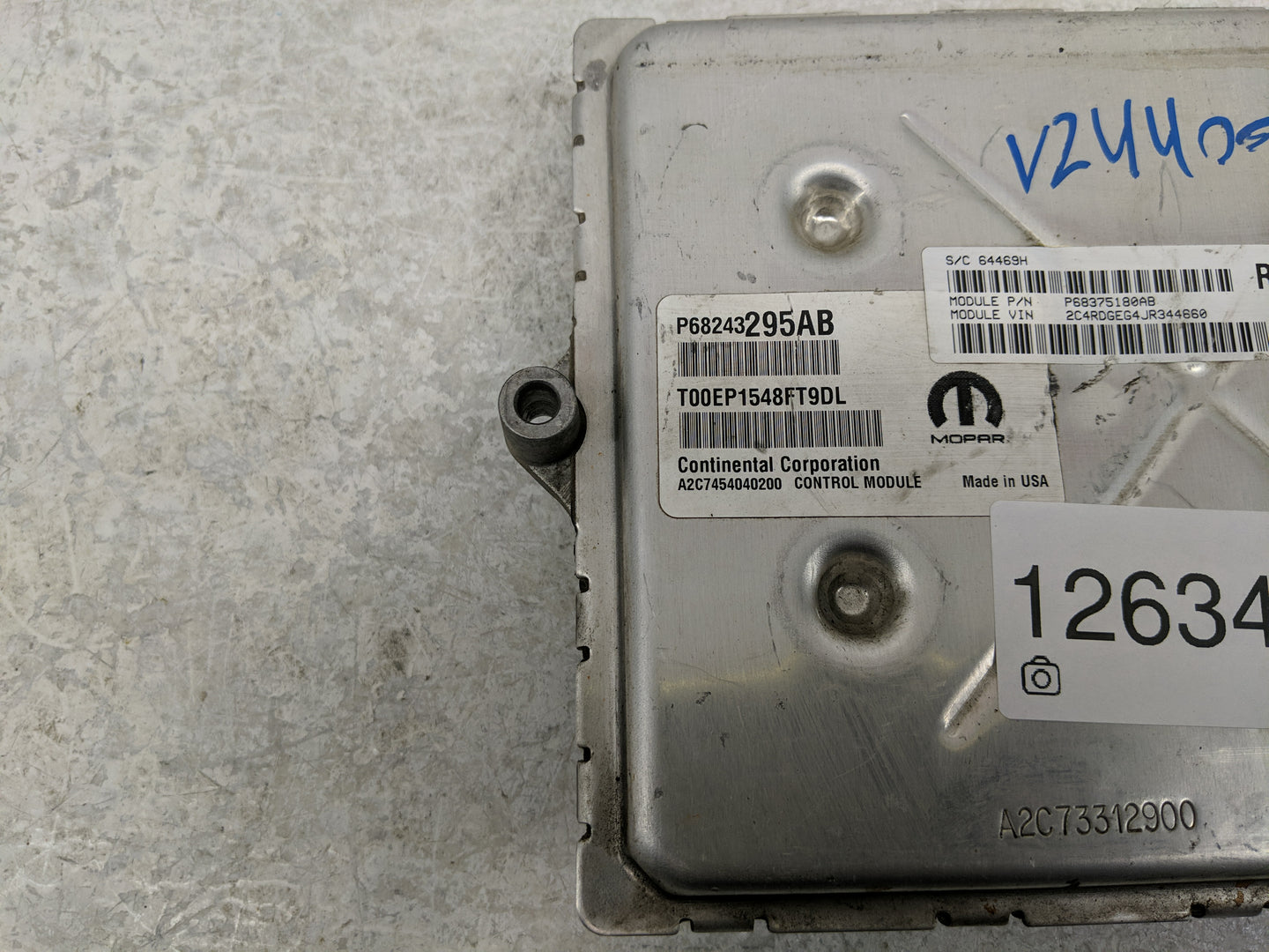 2016-2020 Dodge Grand Caravan PCM Engine Control Computer ECU ECM PCU OEM P/N:P68375180AB P68243295AB Fits OEM Used Auto Par
