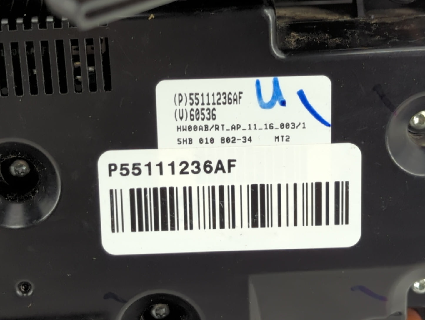 2011-2020 Dodge Grand Caravan Climate Control Module Temperature AC/Heater Replacement P/N:55111236AF Fits OEM Used Auto Par