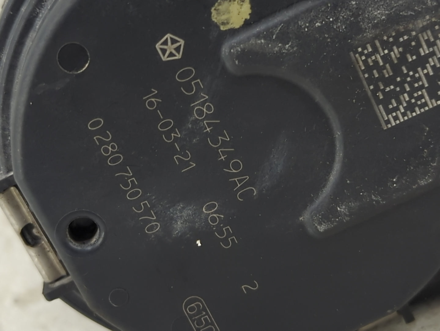 2011-2020 Dodge Grand Caravan Throttle Body P/N:05184349AC 0280750570 Fits OEM Used Auto Parts - Oemusedautoparts1.com