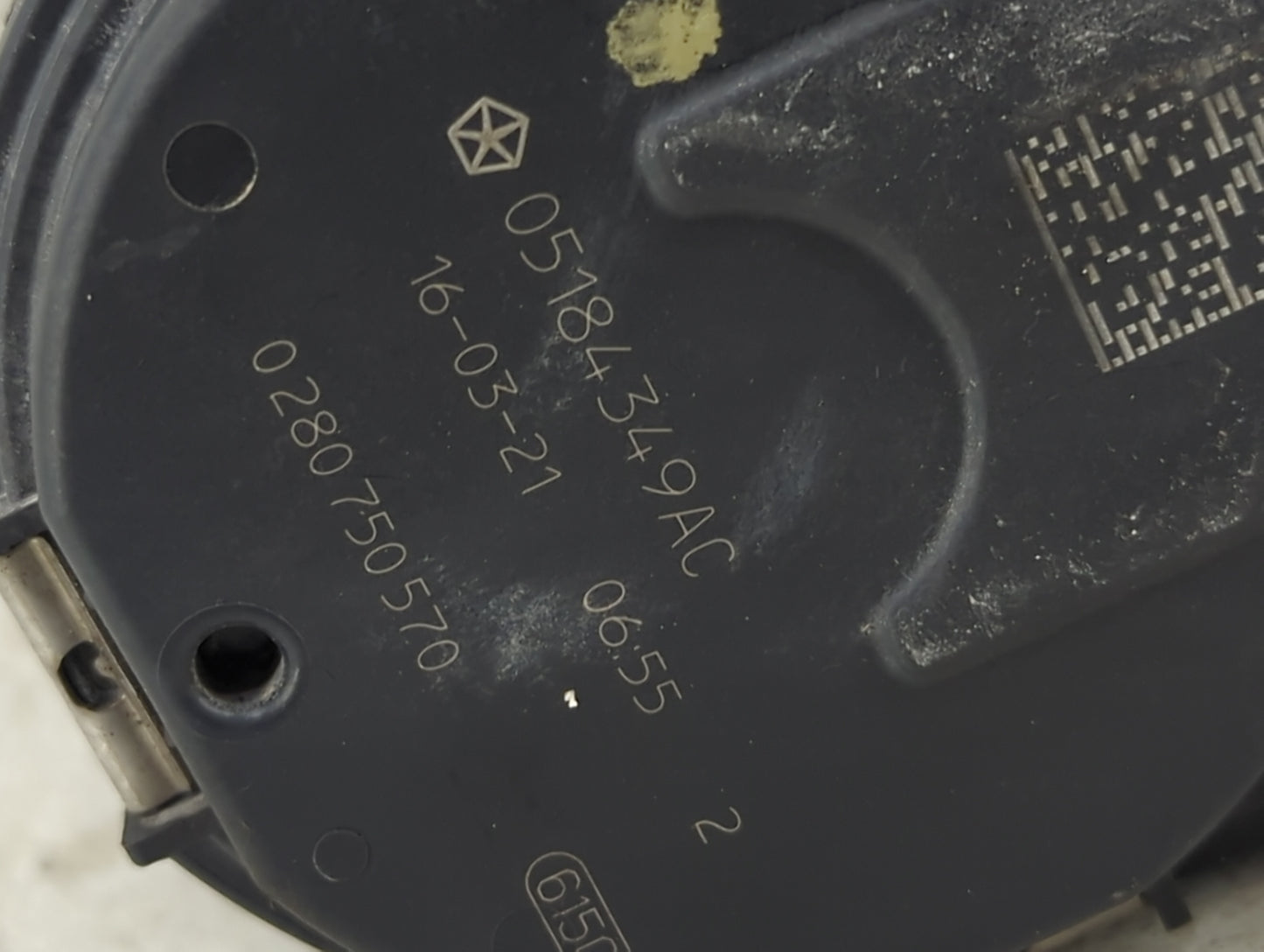2011-2020 Dodge Grand Caravan Throttle Body P/N:05184349AC 0280750570 Fits OEM Used Auto Parts - Oemusedautoparts1.com