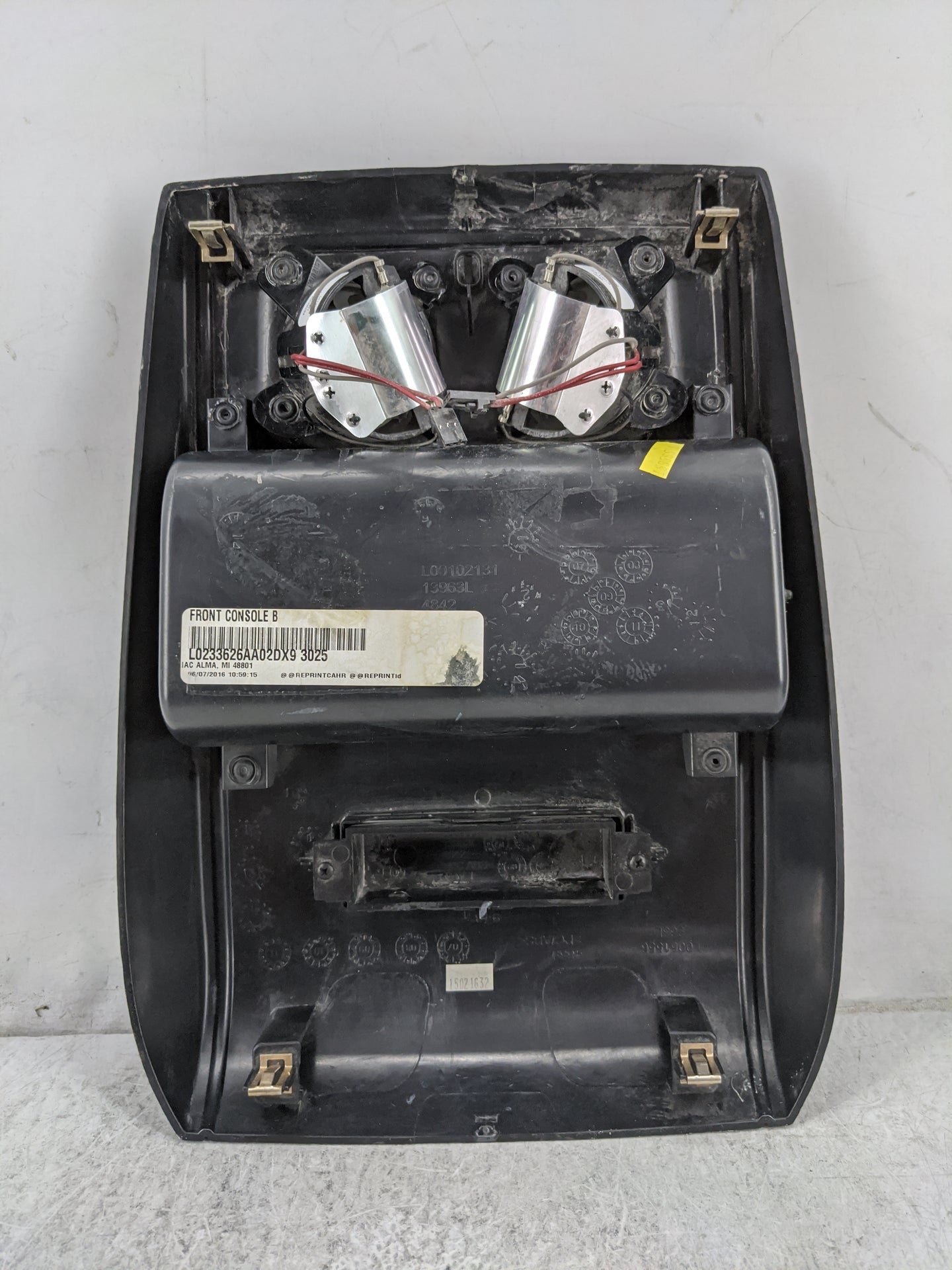 2016 Dodge Grand Caravan Overhead Roof Console Black - Oemusedautoparts1.com