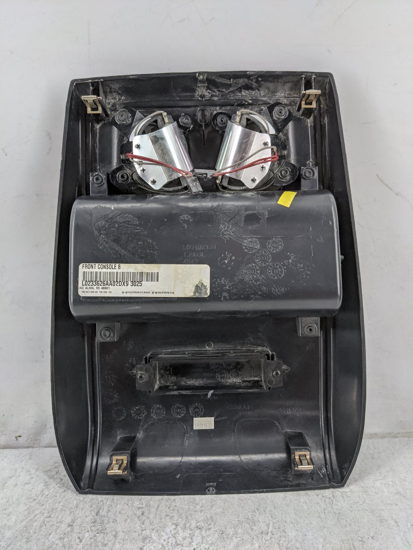 2016 Dodge Grand Caravan Overhead Roof Console Black - Oemusedautoparts1.com