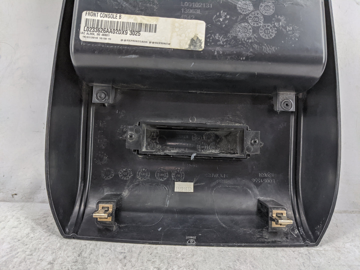 2016 Dodge Grand Caravan Overhead Roof Console Black - Oemusedautoparts1.com