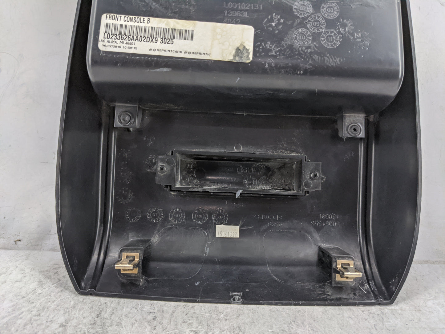 2016 Dodge Grand Caravan Overhead Roof Console Black - Oemusedautoparts1.com