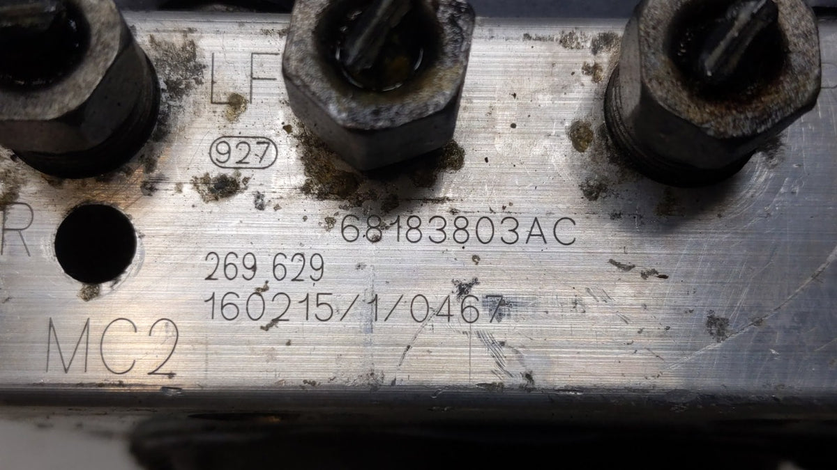 2015-2020 Dodge Grand Caravan Anti-Lock Brake ABS Pump Module Actuator OEM P/N:P68183803AC 68183803AC Fits OEM Used Auto Par