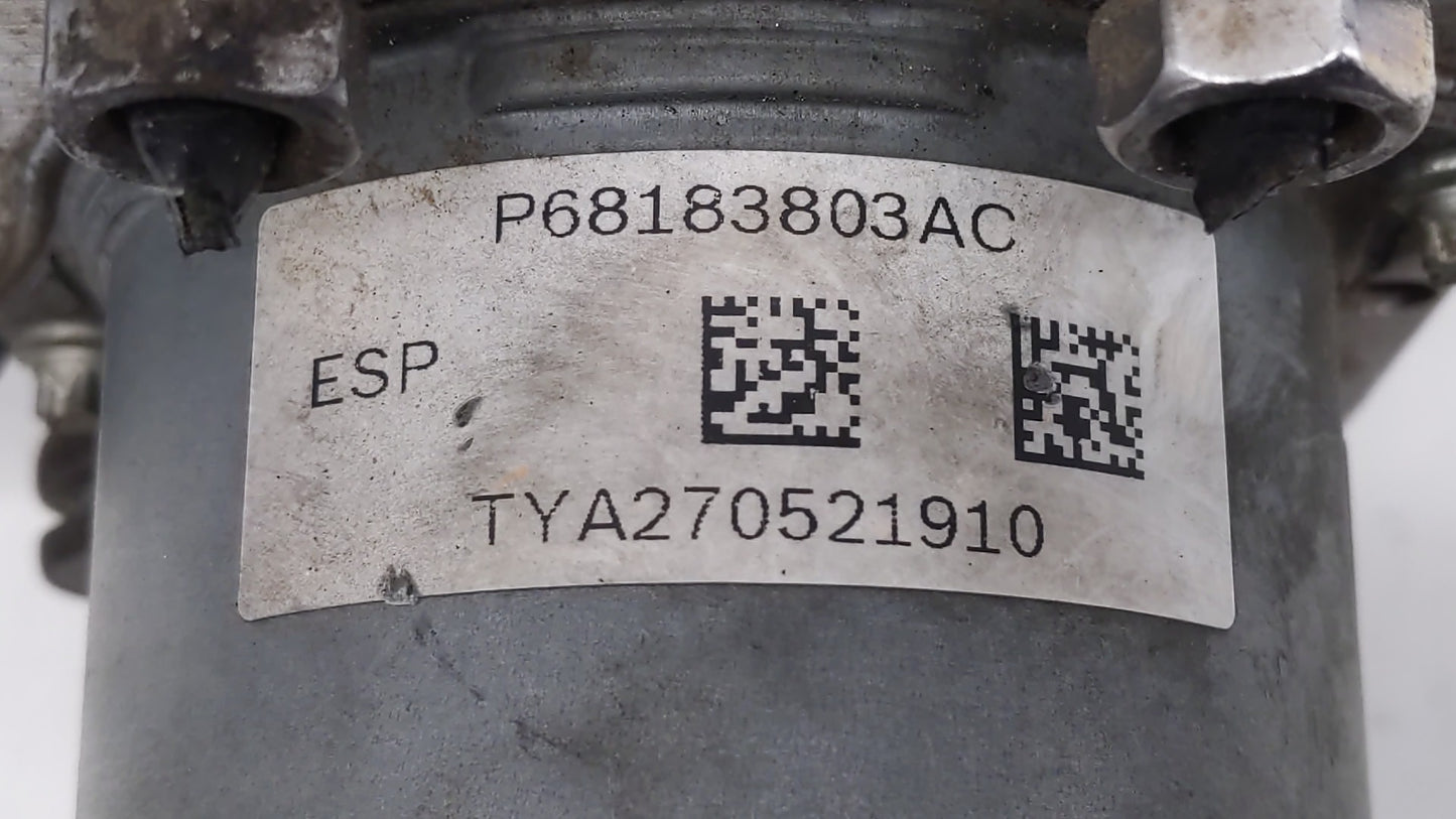 2015-2018 Dodge Grand Caravan ABS Pump Control Module Replacement P/N:P68183803AC 68183803AC Fits Fits 2015 2016 2017 2018 O