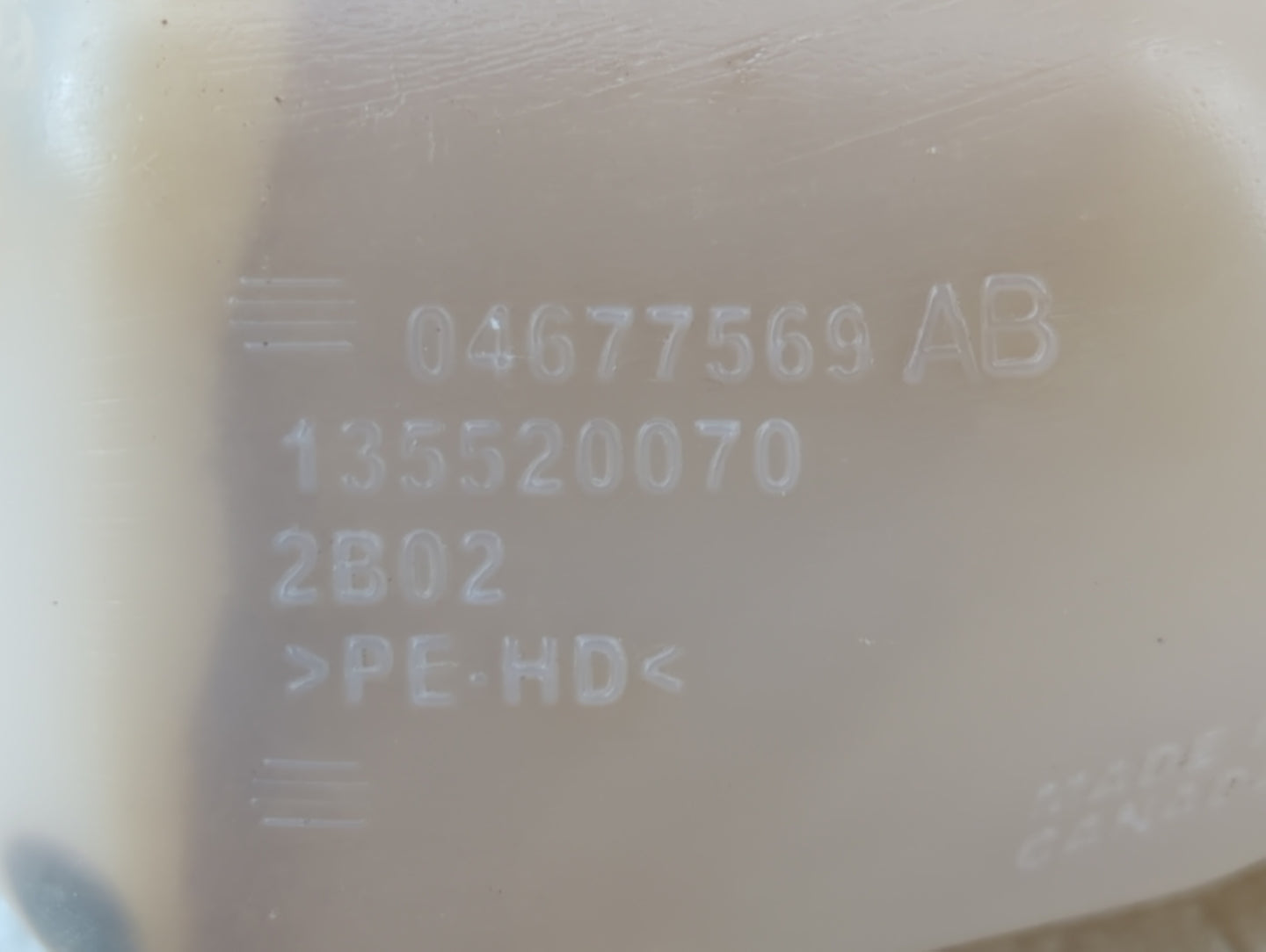 2008 Dodge Grand Caravan Radiator Coolant Overflow Expansion Tank Bottle - Oemusedautoparts1.com