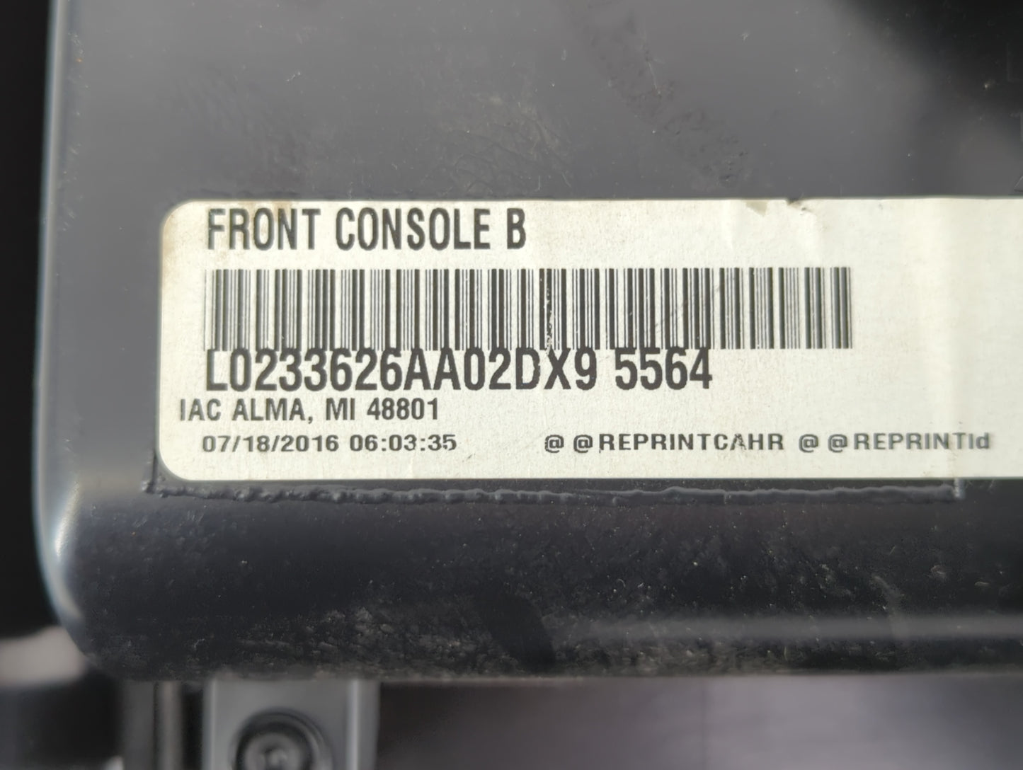 2016 Dodge Grand Caravan Overhead Roof Console - Oemusedautoparts1.com