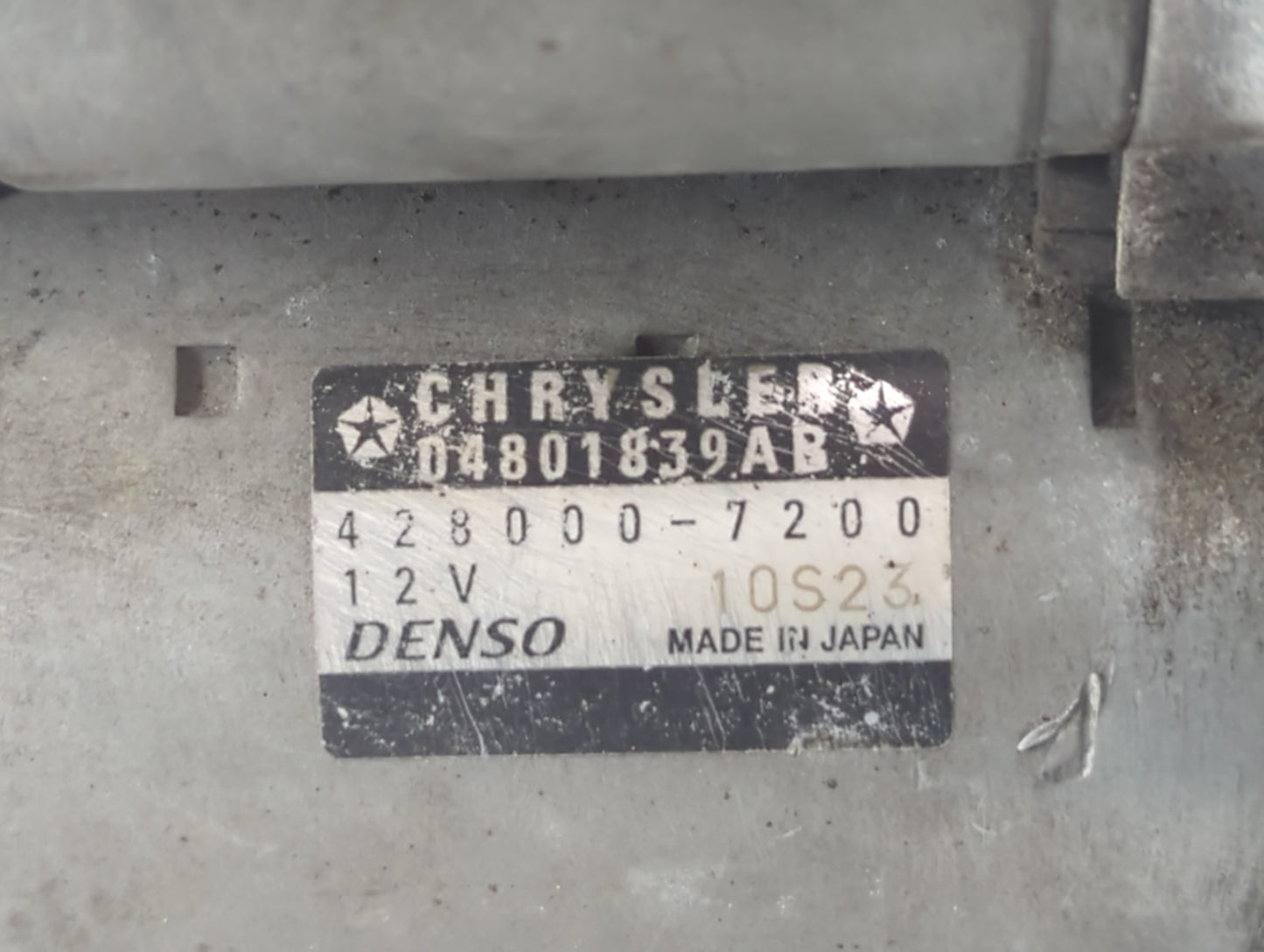 2011-2020 Dodge Grand Caravan Car Starter Motor Solenoid OEM P/N:428000-7200 Fits OEM Used Auto Parts - Oemusedautoparts1.co