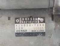 2011-2020 Dodge Grand Caravan Car Starter Motor Solenoid OEM P/N:428000-7200 Fits OEM Used Auto Parts - Oemusedautoparts1.co