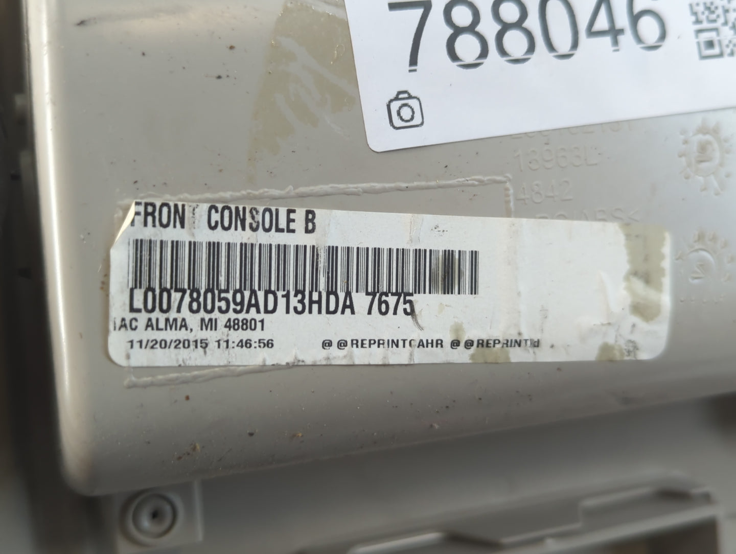 2016 Dodge Grand Caravan Overhead Roof Console - Oemusedautoparts1.com