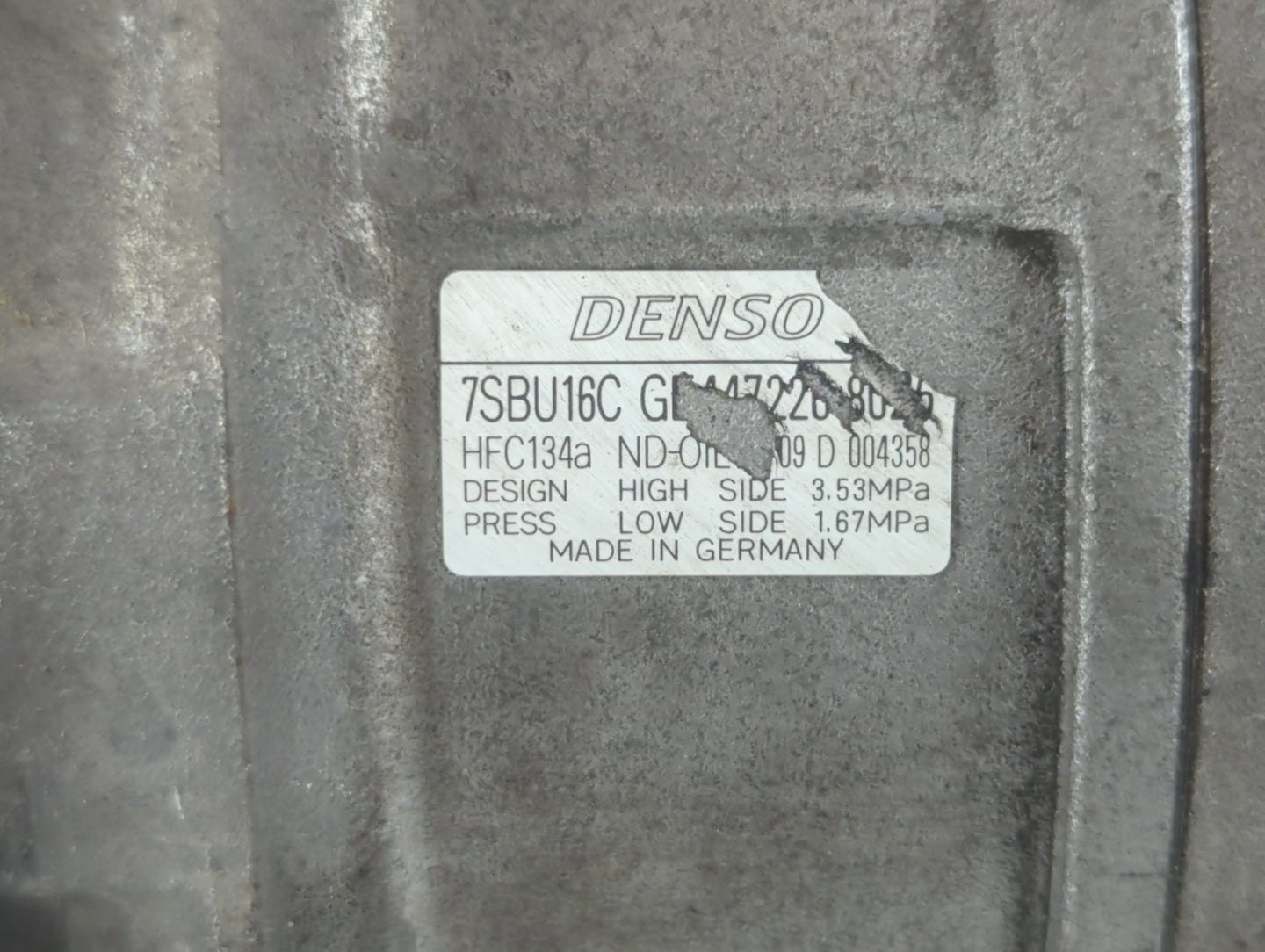 2011-2019 Dodge Journey Air Conditioning A/c Ac Compressor Oem - Oemusedautoparts1.com