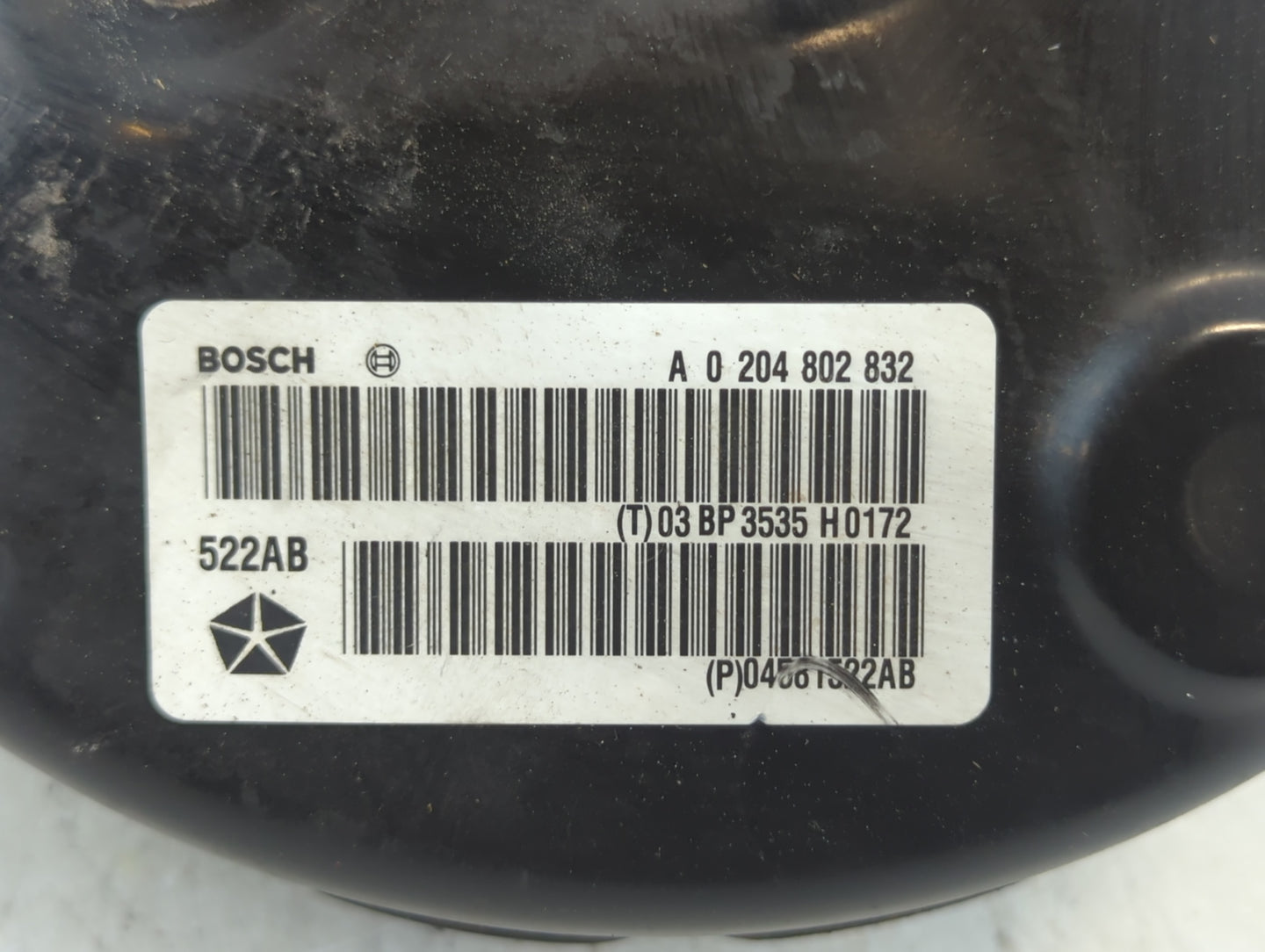 2016 Dodge Journey Power Brake Booster Oem - Oemusedautoparts1.com