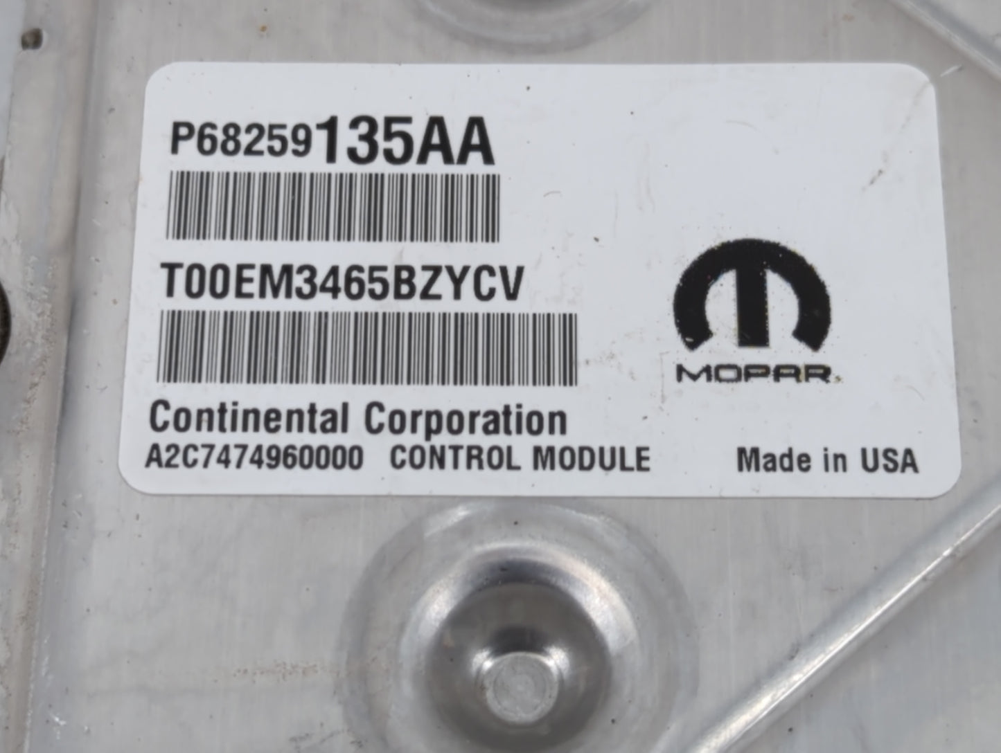 2016-2019 Dodge Journey PCM Engine Control Computer ECU ECM PCU OEM P/N:P68259135AA 1365480 Fits Fits 2016 2017 2018 2019 OE