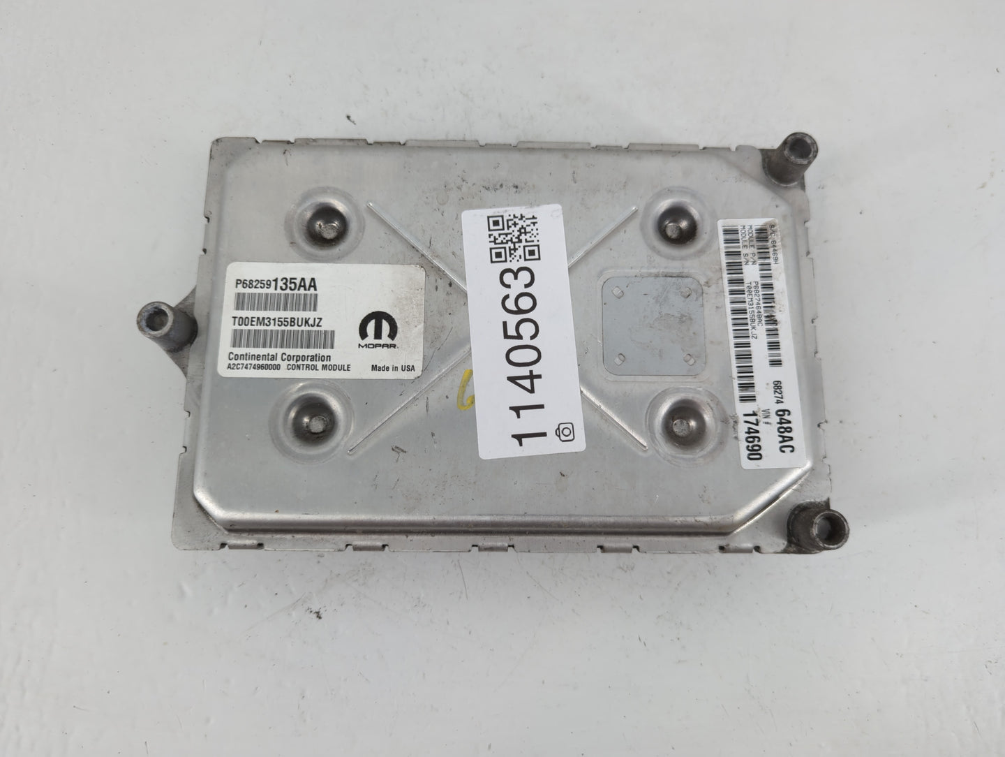 2016-2019 Dodge Journey PCM Engine Control Computer ECU ECM PCU OEM P/N:P68259135AA Fits Fits 2016 2017 2018 2019 OEM Used A