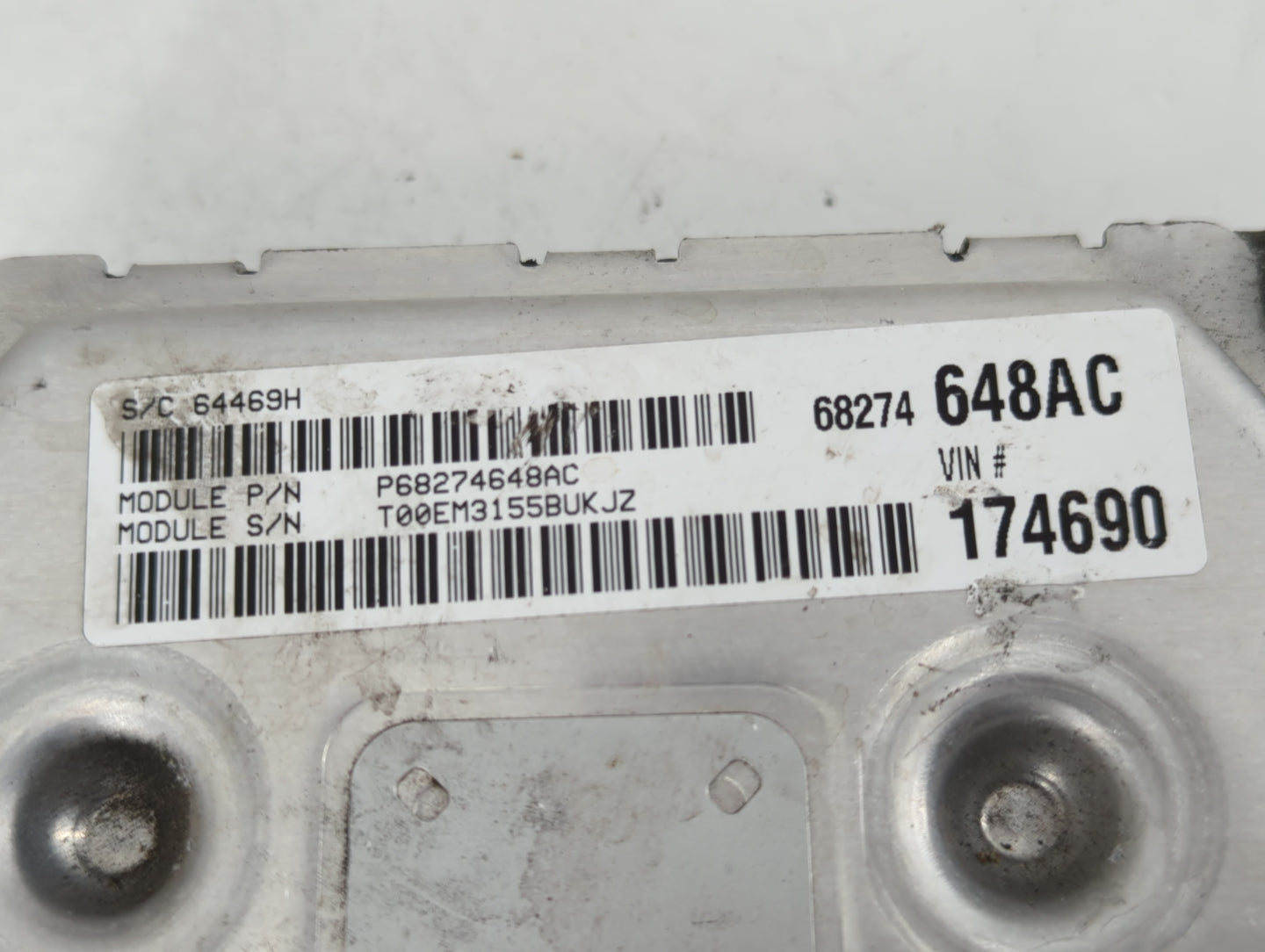 2016-2019 Dodge Journey PCM Engine Control Computer ECU ECM PCU OEM P/N:P68259135AA Fits Fits 2016 2017 2018 2019 OEM Used A