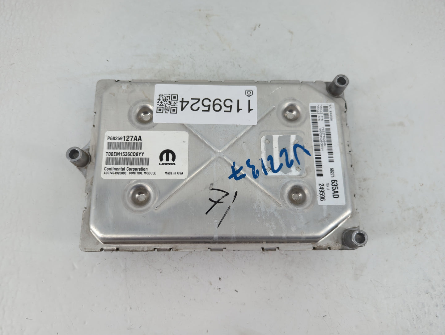 2016-2020 Dodge Journey PCM Engine Control Computer ECU ECM PCU OEM P/N:P68259127AA Fits Fits 2016 2017 2018 2019 2020 OEM U