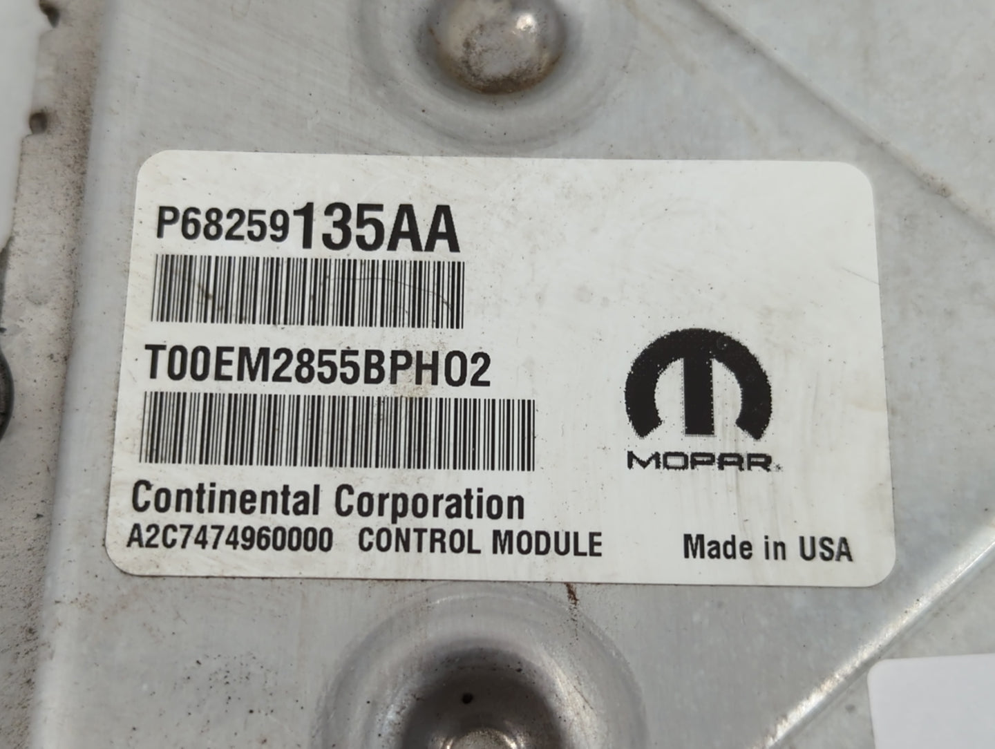 2016-2019 Dodge Journey PCM Engine Control Computer ECU ECM PCU OEM P/N:P68274648AC Fits Fits 2016 2017 2018 2019 OEM Used A