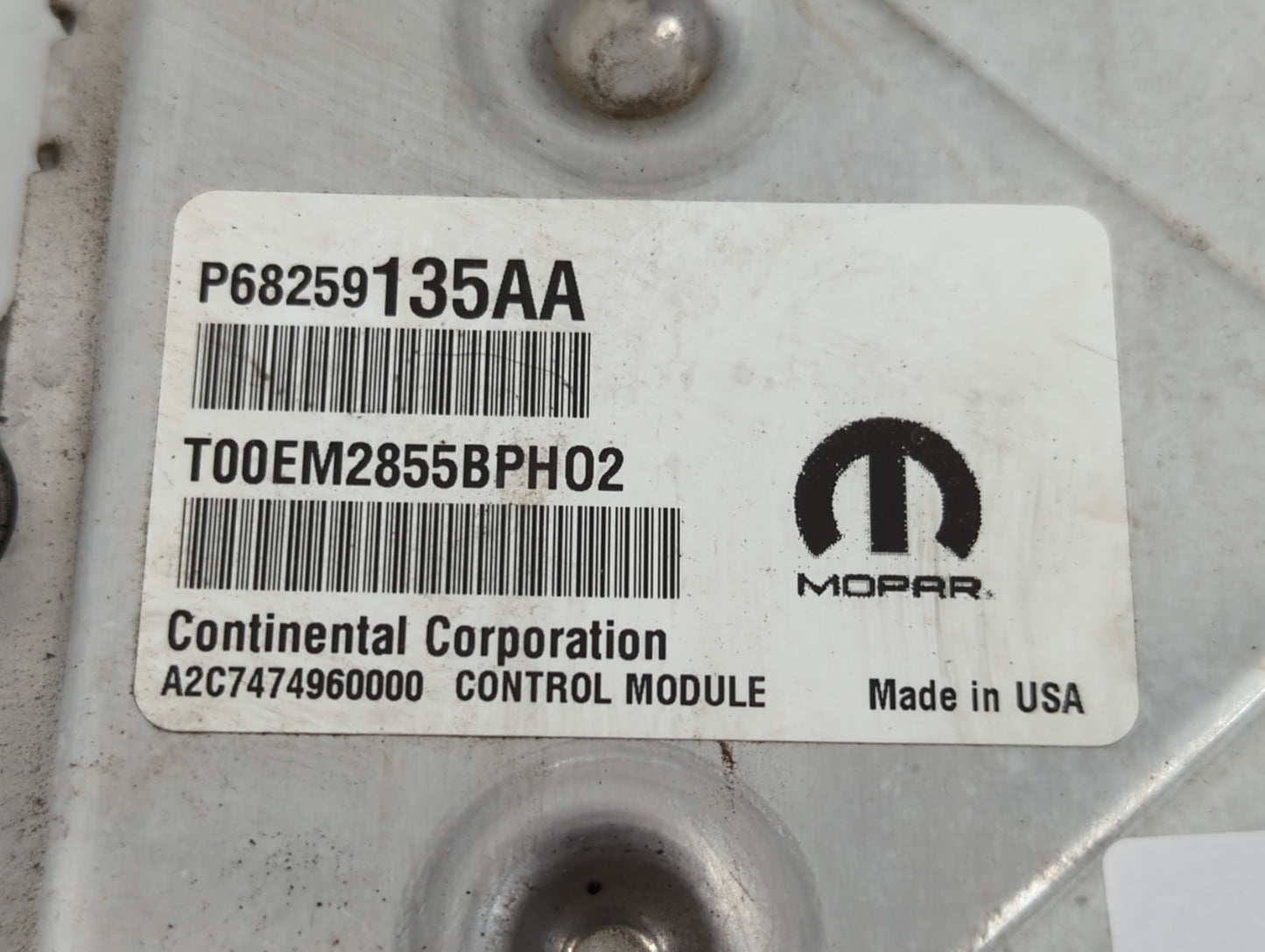 2016-2019 Dodge Journey PCM Engine Control Computer ECU ECM PCU OEM P/N:P68274648AC Fits Fits 2016 2017 2018 2019 OEM Used A