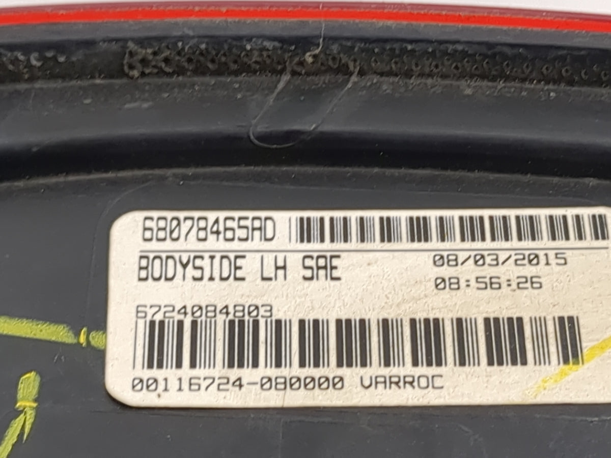 2010-2017 Dodge Journey Tail Light Assembly Driver Left OEM Fits Fits 2010 2011 2012 2013 2014 2015 2016 2017 OEM Used Auto 