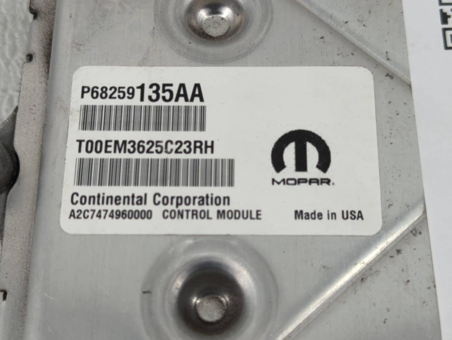 2016-2019 Dodge Journey PCM Engine Control Computer ECU ECM PCU OEM P/N:P68259135AA Fits Fits 2016 2017 2018 2019 OEM Used A