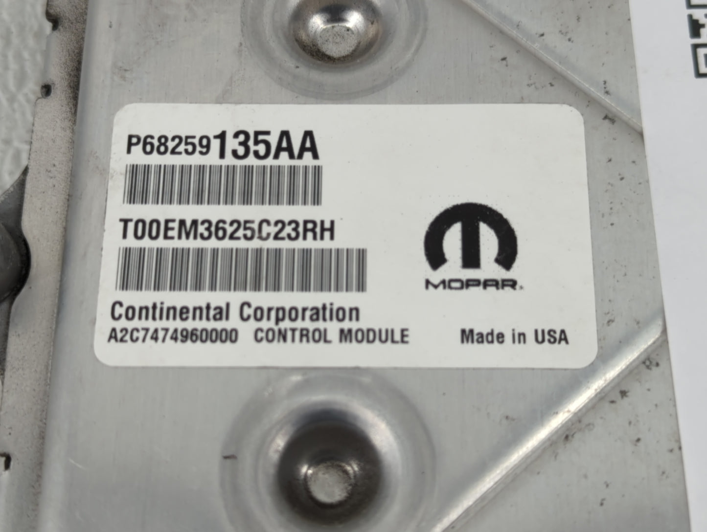 2016-2019 Dodge Journey PCM Engine Control Computer ECU ECM PCU OEM P/N:P68259135AA Fits Fits 2016 2017 2018 2019 OEM Used A