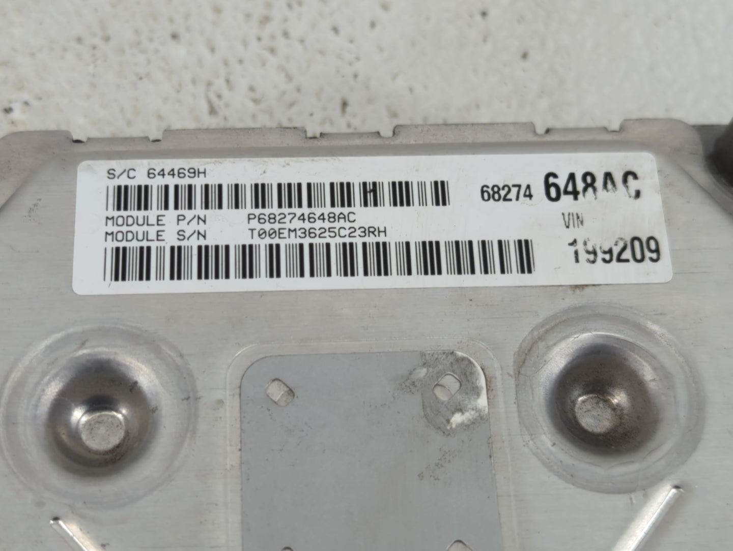 2016-2019 Dodge Journey PCM Engine Control Computer ECU ECM PCU OEM P/N:P68259135AA Fits Fits 2016 2017 2018 2019 OEM Used A