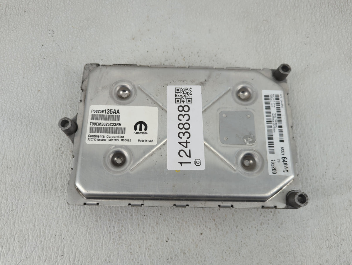 2016-2019 Dodge Journey PCM Engine Control Computer ECU ECM PCU OEM P/N:P68259135AA Fits 2016 2017 2018 2019 OEM Used Auto P