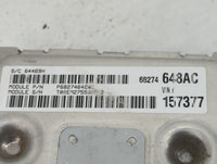 2016-2019 Dodge Journey PCM Engine Control Computer ECU ECM PCU OEM P/N:68274648AC P68274648AC Fits Fits 2016 2017 2018 2019