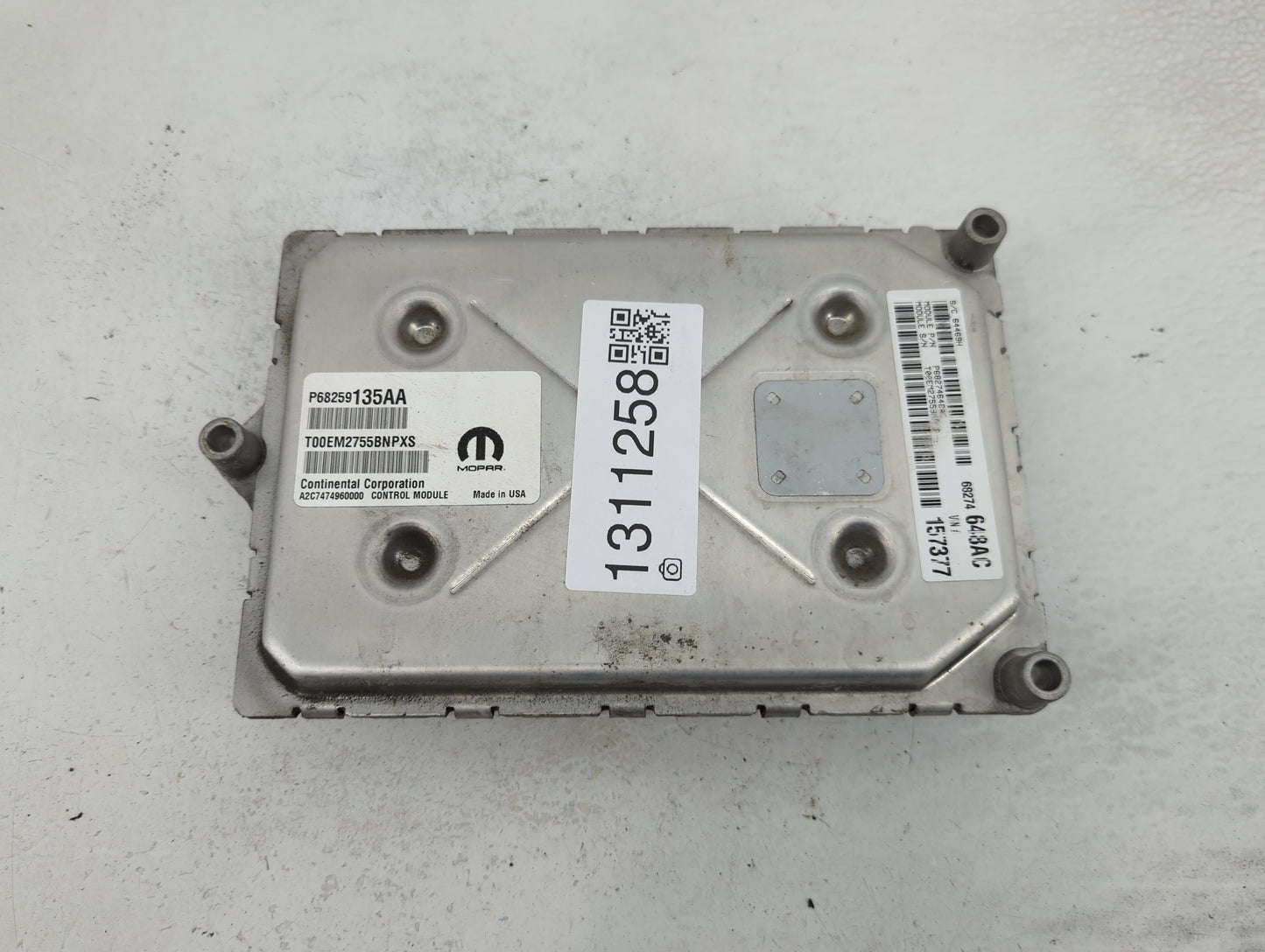 2016-2019 Dodge Journey PCM Engine Control Computer ECU ECM PCU OEM P/N:68274648AC P68274648AC Fits Fits 2016 2017 2018 2019