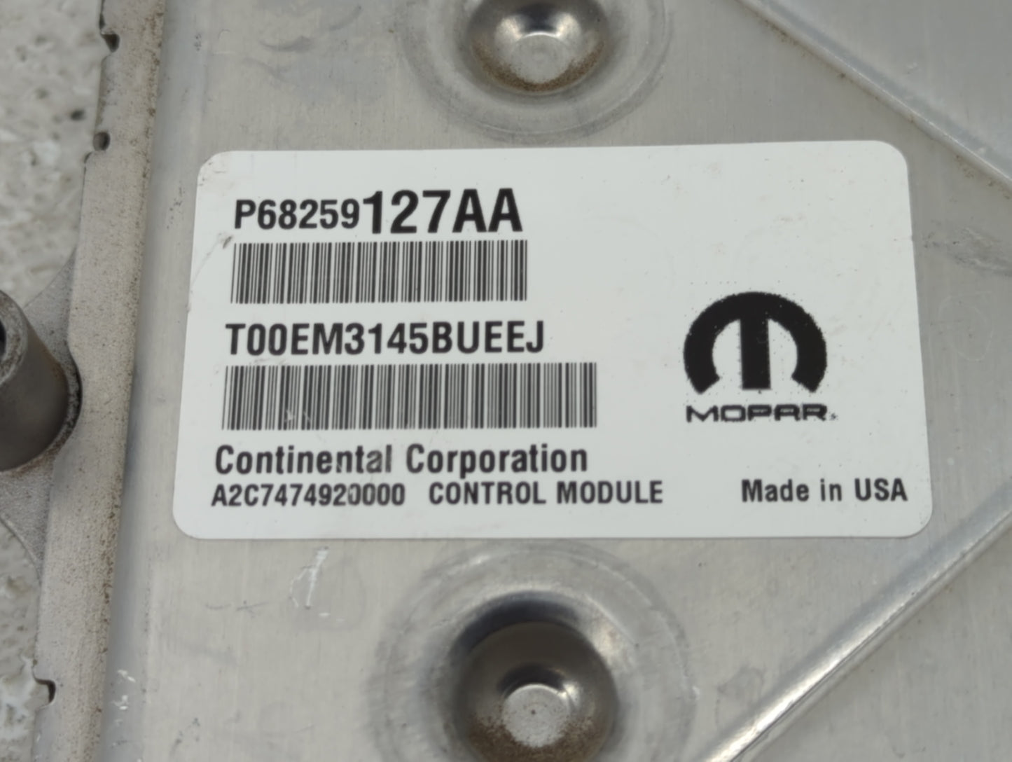 2016-2020 Dodge Journey PCM Engine Control Computer ECU ECM PCU OEM P/N:P68259127AA Fits Fits 2016 2017 2018 2019 2020 OEM U