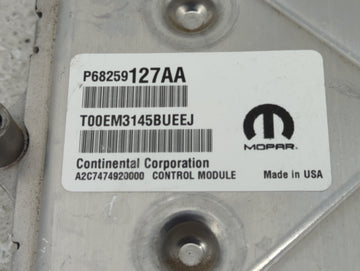 2016-2020 Dodge Journey PCM Engine Control Computer ECU ECM PCU OEM P/N:P68259127AA Fits Fits 2016 2017 2018 2019 2020 OEM Used Auto Parts
