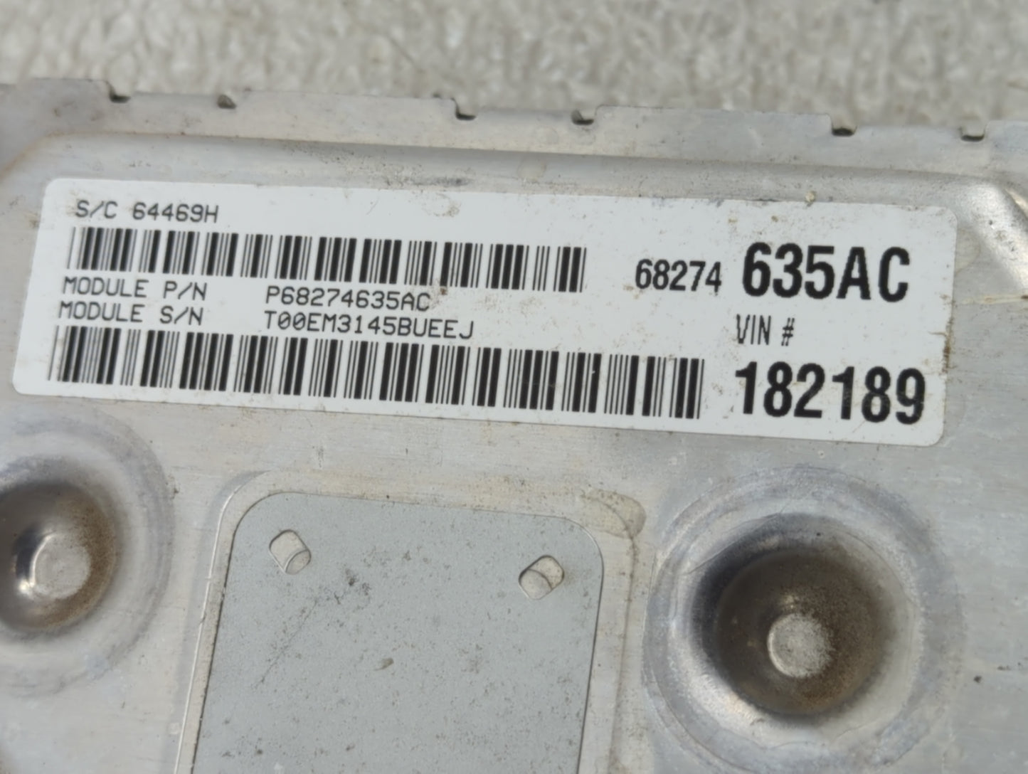 2016-2020 Dodge Journey PCM Engine Control Computer ECU ECM PCU OEM P/N:P68259127AA Fits Fits 2016 2017 2018 2019 2020 OEM U