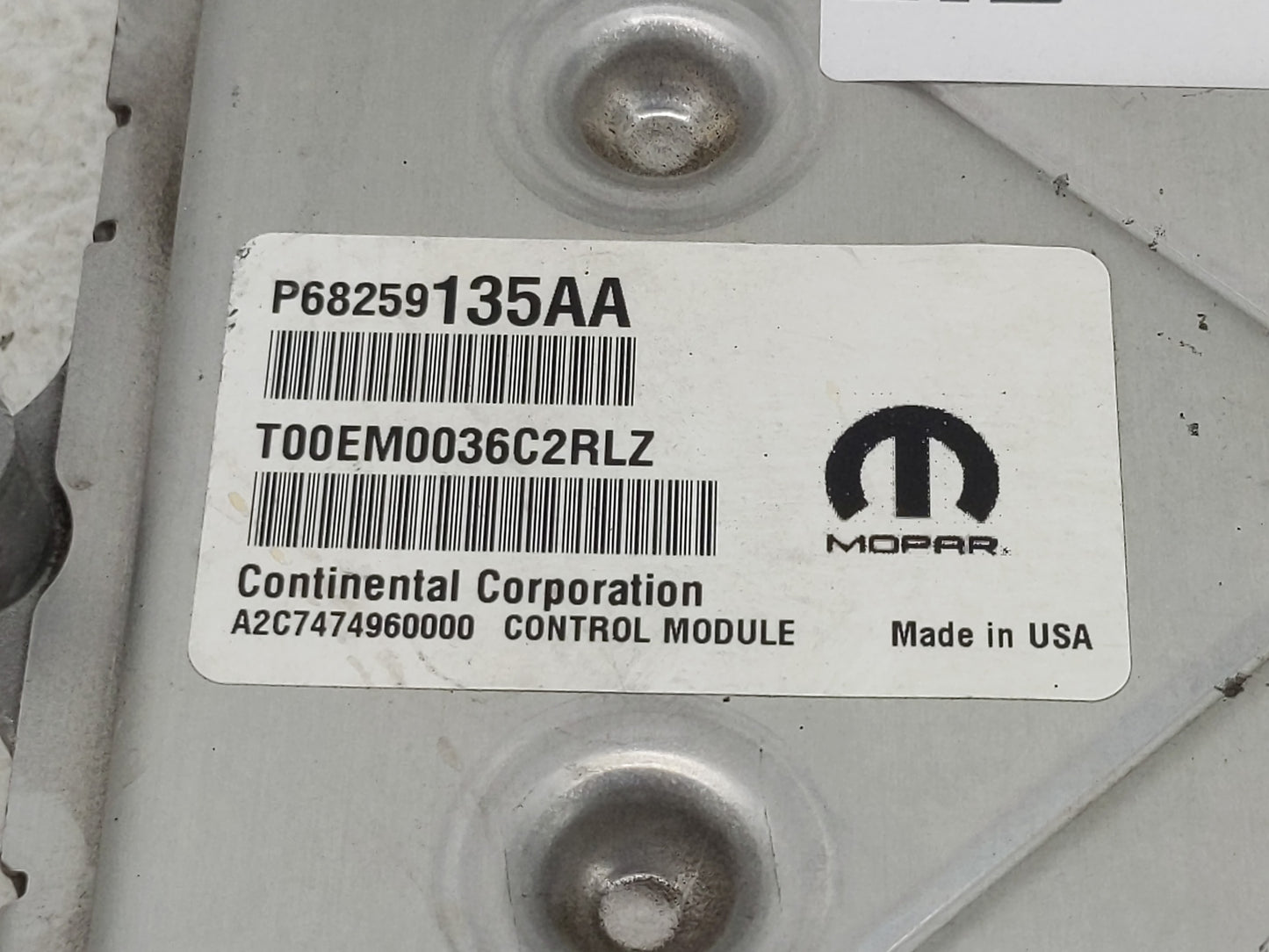 2016-2019 Dodge Journey PCM Engine Control Computer ECU ECM PCU OEM P/N:P68259135AA Fits Fits 2016 2017 2018 2019 OEM Used A