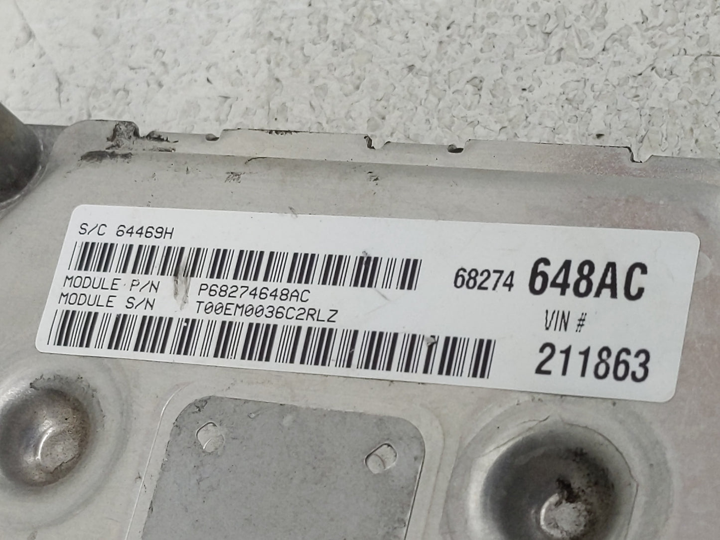 2016-2019 Dodge Journey PCM Engine Control Computer ECU ECM PCU OEM P/N:P68259135AA Fits Fits 2016 2017 2018 2019 OEM Used A