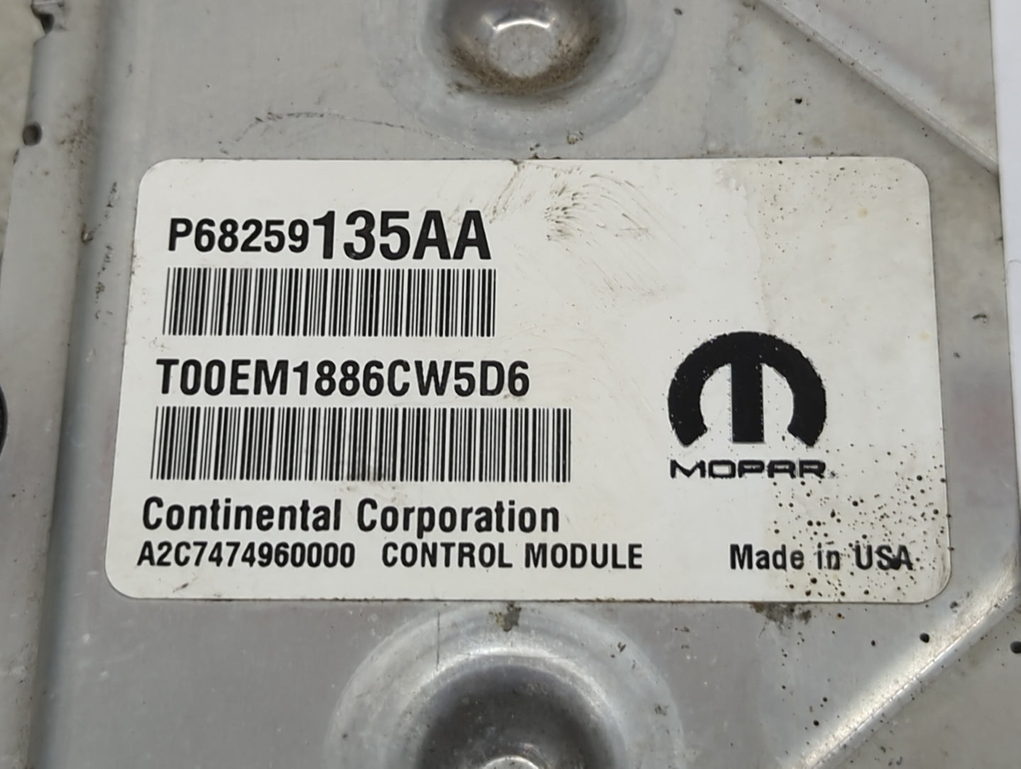 2016-2019 Dodge Journey PCM Engine Control Computer ECU ECM PCU OEM P/N:P68259135AA Fits Fits 2016 2017 2018 2019 OEM Used A