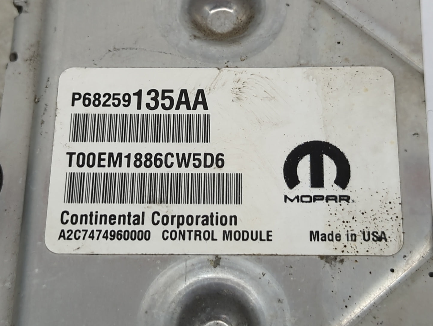 2016-2019 Dodge Journey PCM Engine Control Computer ECU ECM PCU OEM P/N:P68259135AA Fits Fits 2016 2017 2018 2019 OEM Used A
