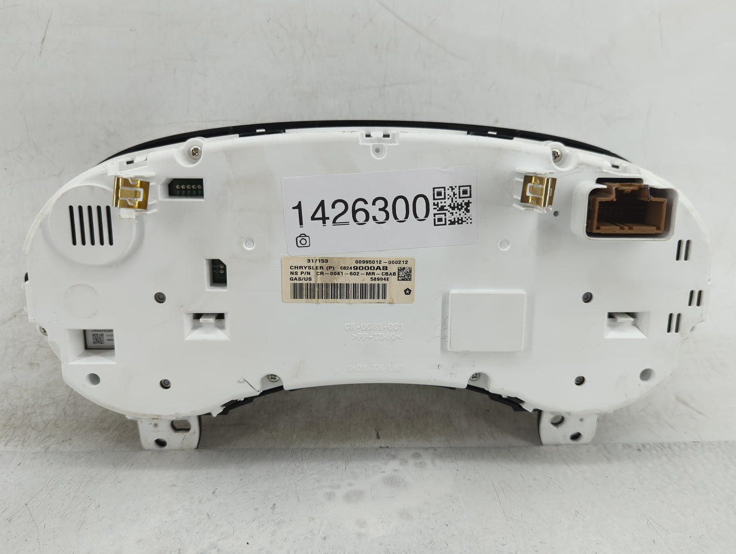 2016 Dodge Journey Instrument Cluster Speedometer Gauges P/N:68249000AB Fits OEM Used Auto Parts - Oemusedautoparts1.com