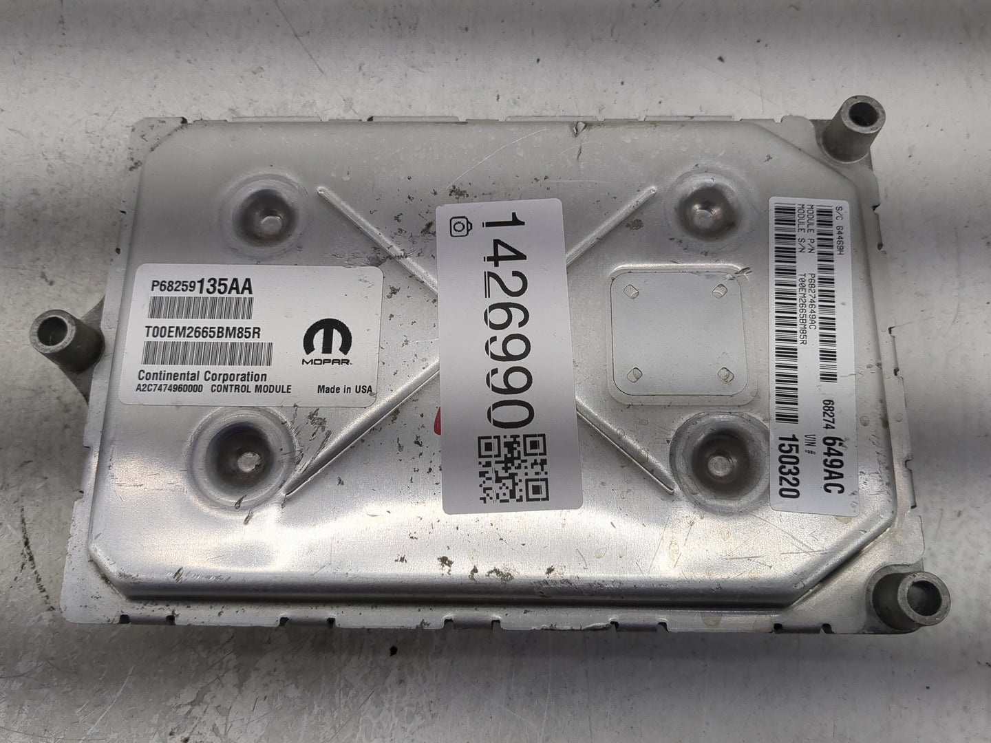 2016-2019 Dodge Journey PCM Engine Control Computer ECU ECM PCU OEM P/N:P68259135AA Fits Fits 2016 2017 2018 2019 OEM Used A