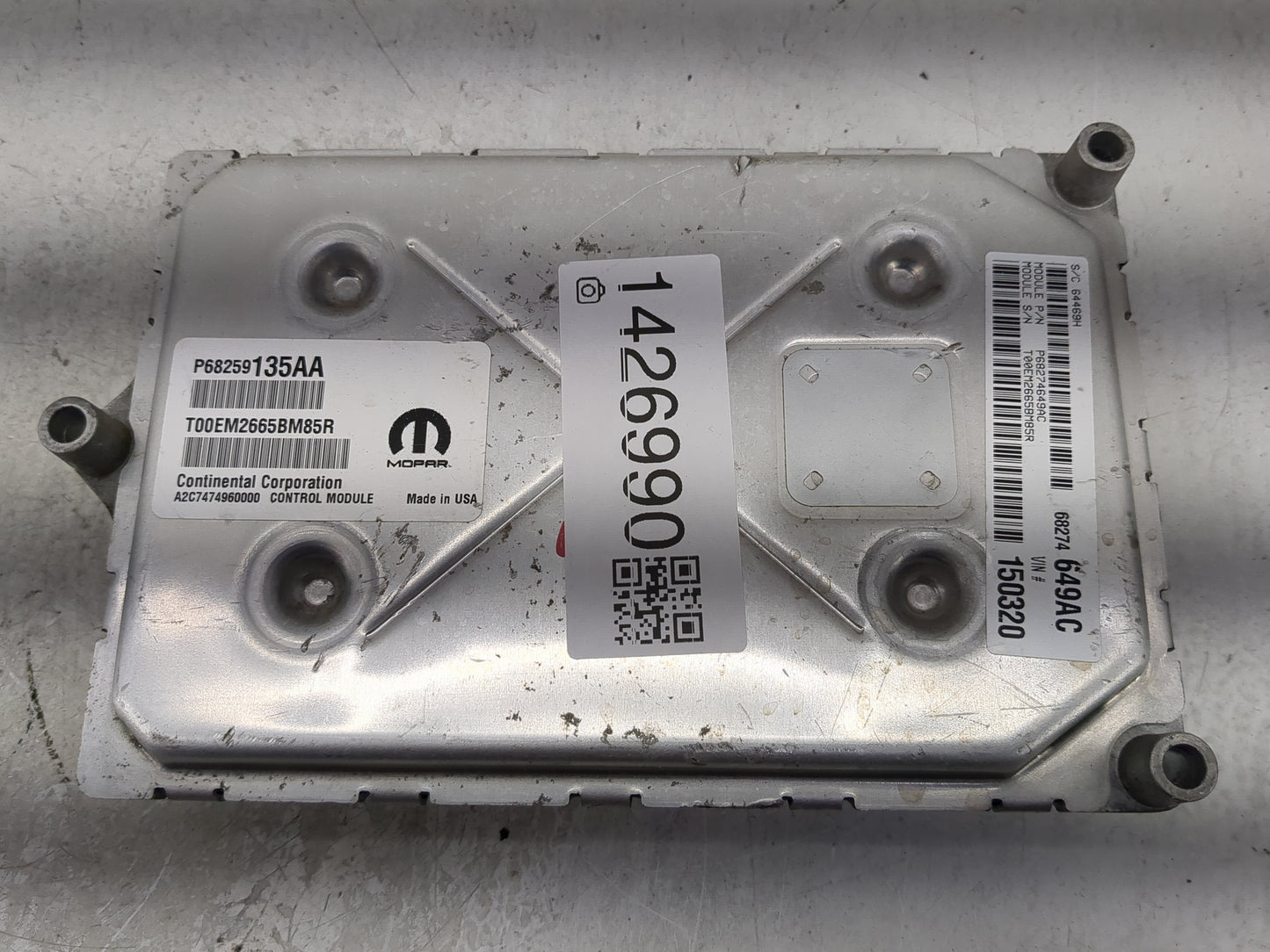 2016-2019 Dodge Journey PCM Engine Control Computer ECU ECM PCU OEM P/N:P68259135AA Fits Fits 2016 2017 2018 2019 OEM Used A