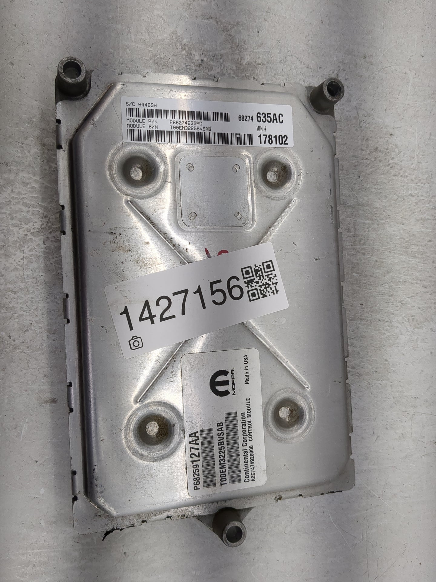2016-2020 Dodge Journey PCM Engine Control Computer ECU ECM PCU OEM P/N:P68274635AC P68259127AA Fits Fits 2016 2017 2018 201