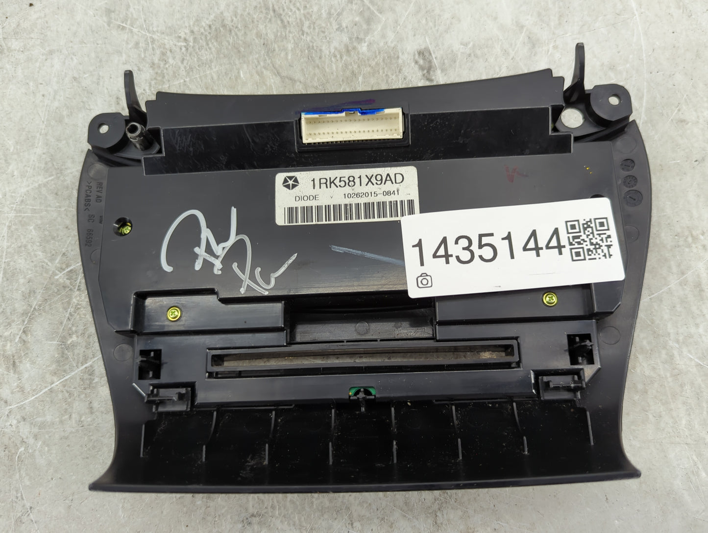 2011-2017 Dodge Journey Climate Control Module Temperature AC/Heater Replacement P/N:1RK581X9AD Fits OEM Used Auto Parts - O