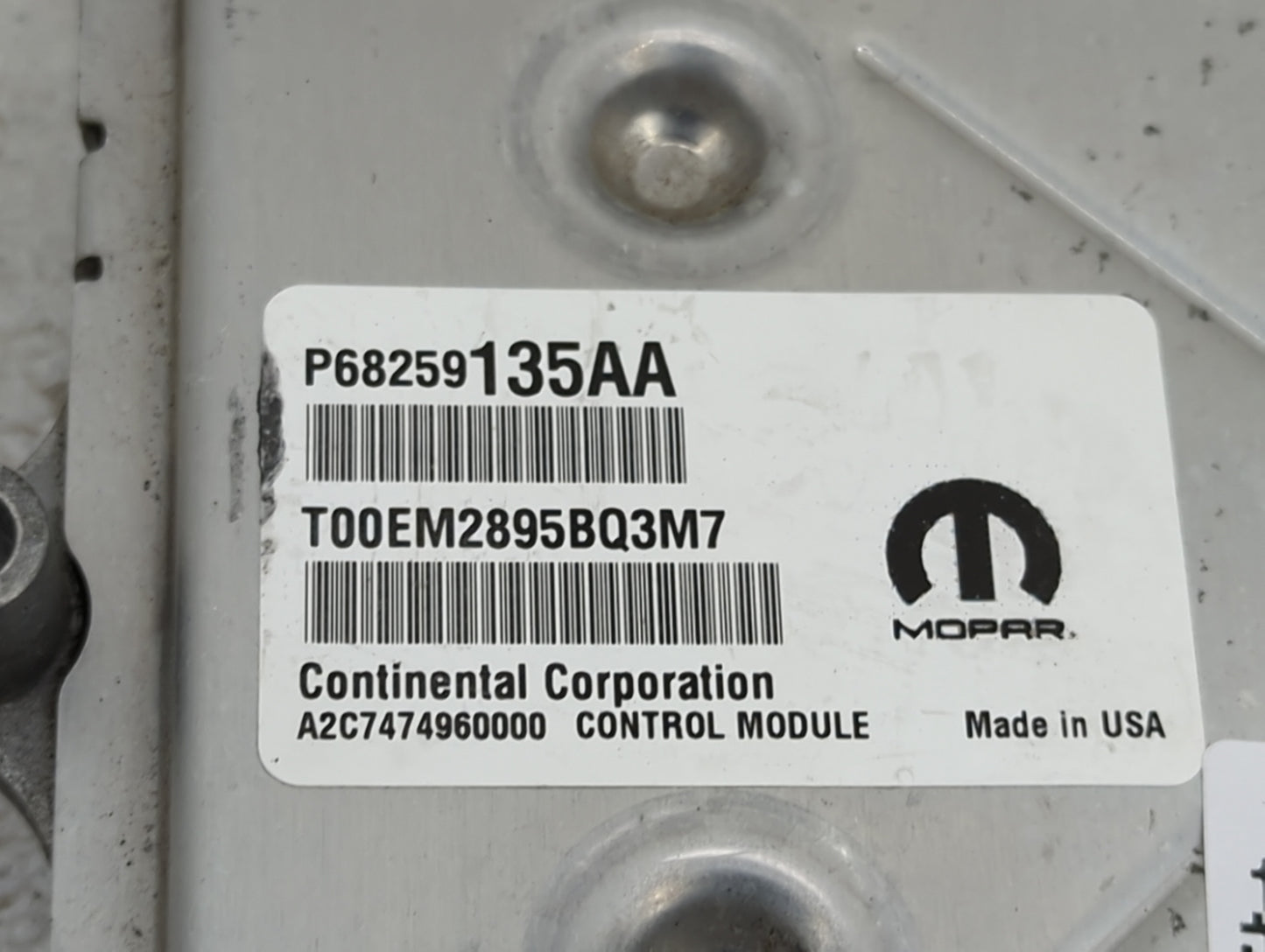 2016-2019 Dodge Journey PCM Engine Control Computer ECU ECM PCU OEM P/N:P68259135AA T00EM2895BQ3M7 Fits Fits 2016 2017 2018 