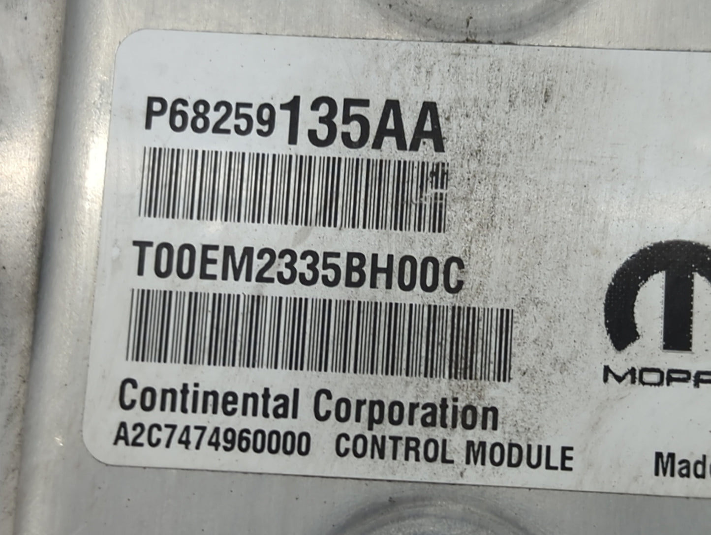 2016-2019 Dodge Journey PCM Engine Control Computer ECU ECM PCU OEM P/N:P68259135AA T00EM2335BH00C Fits Fits 2016 2017 2018 