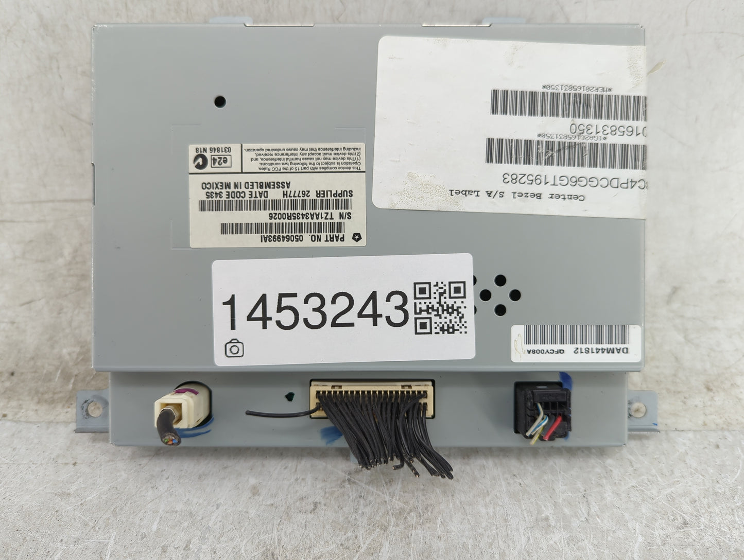 2016 Dodge Journey Information Display Screen - Oemusedautoparts1.com