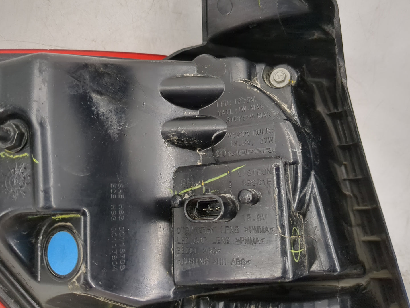 2016 Dodge Journey Tail Light Assembly Passenger Right OEM Fits OEM Used Auto Parts - Oemusedautoparts1.com