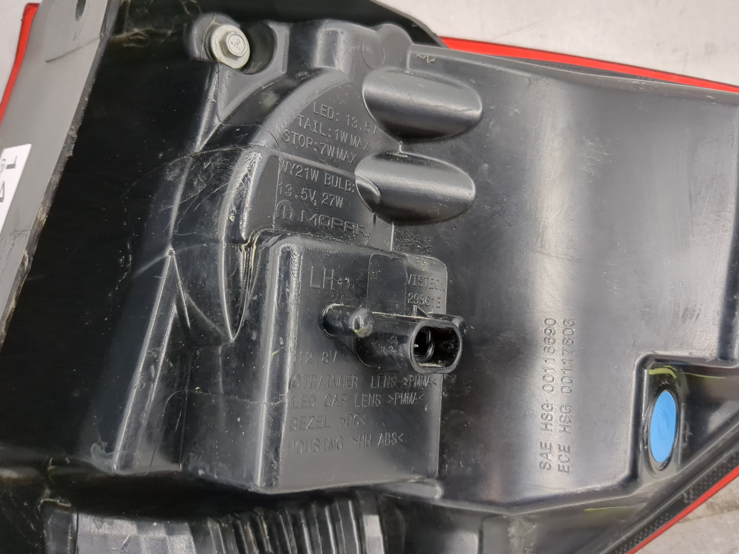 2016 Dodge Journey Tail Light Assembly Driver Left OEM Fits OEM Used Auto Parts - Oemusedautoparts1.com