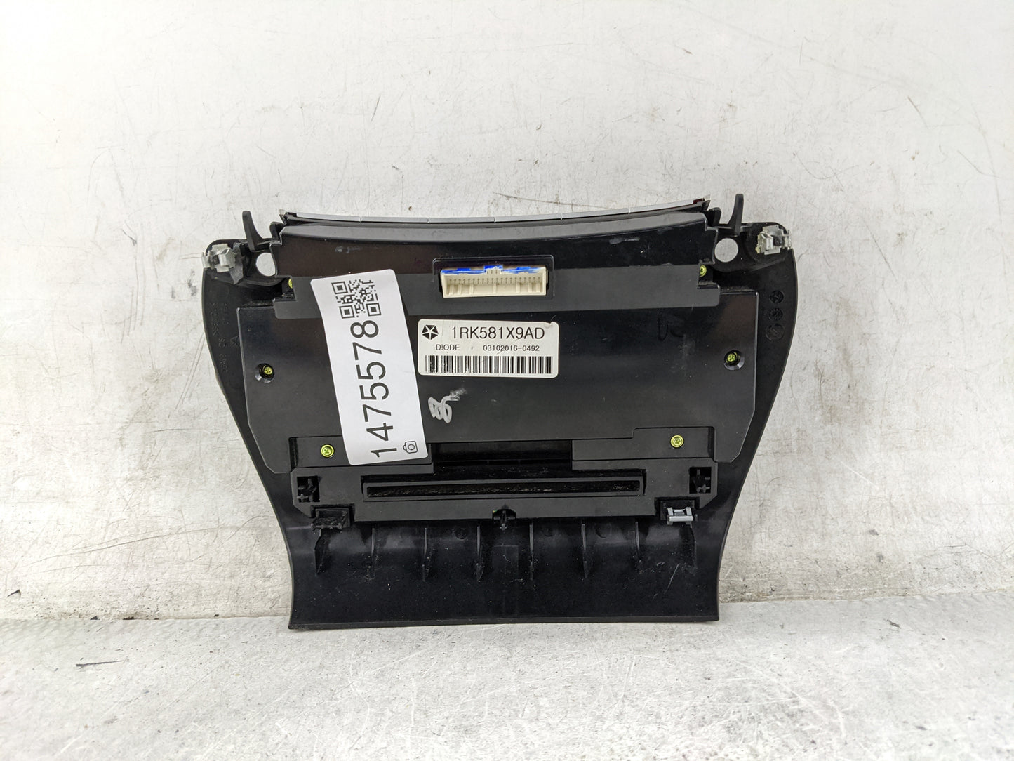 2011-2017 Dodge Journey Climate Control Module Temperature AC/Heater Replacement P/N:1RK581X9AD Fits OEM Used Auto Parts - O