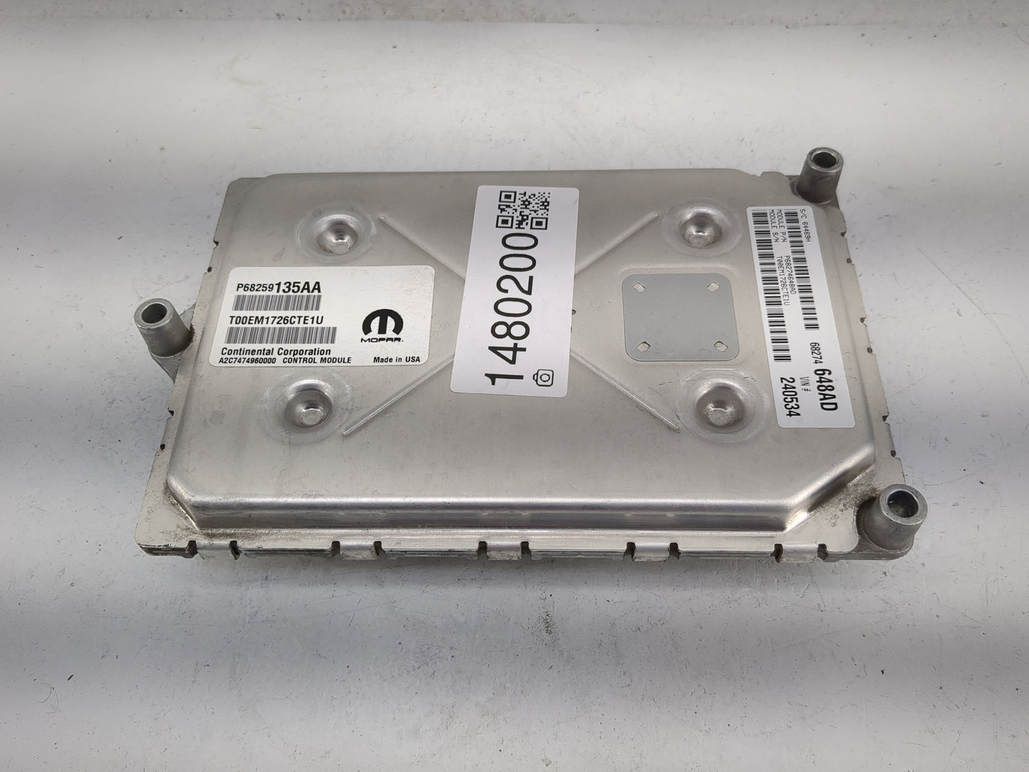 2016-2019 Dodge Journey PCM Engine Control Computer ECU ECM PCU OEM P/N:P68259135AA P68274648AD Fits Fits 2016 2017 2018 201